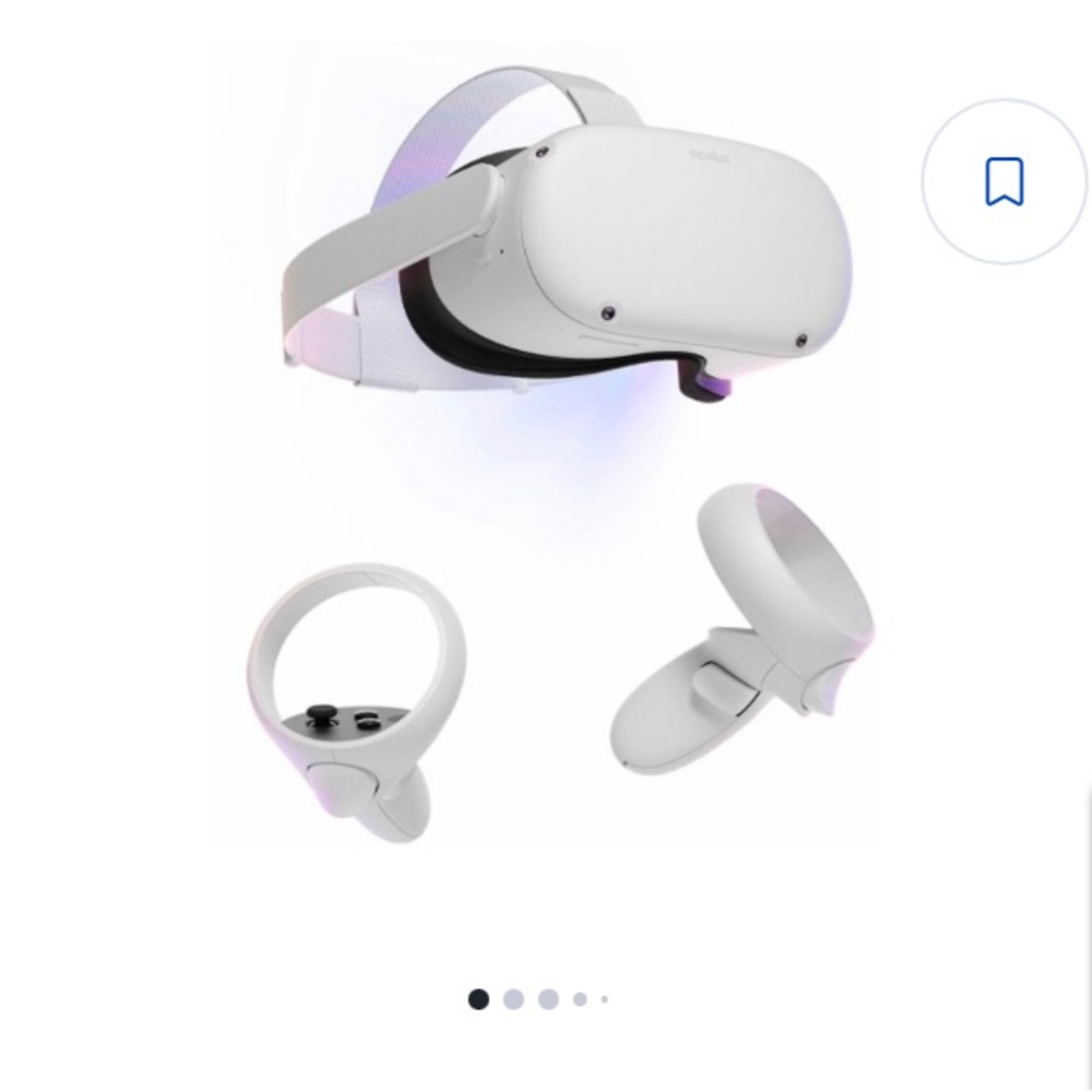 White , oculus quest 2. 256 gb